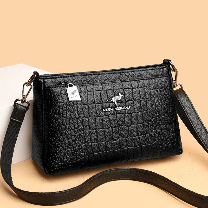 Bolsa de Ombro Feminina Luxo em Couro Milena
