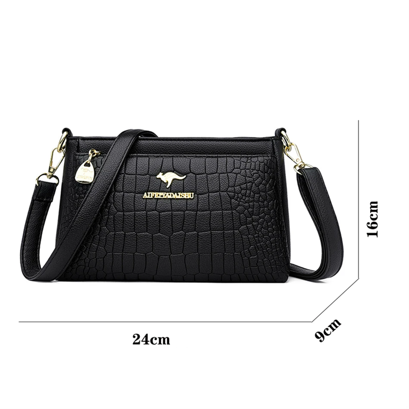 Bolsa de Ombro Feminina Luxo em Couro Milena