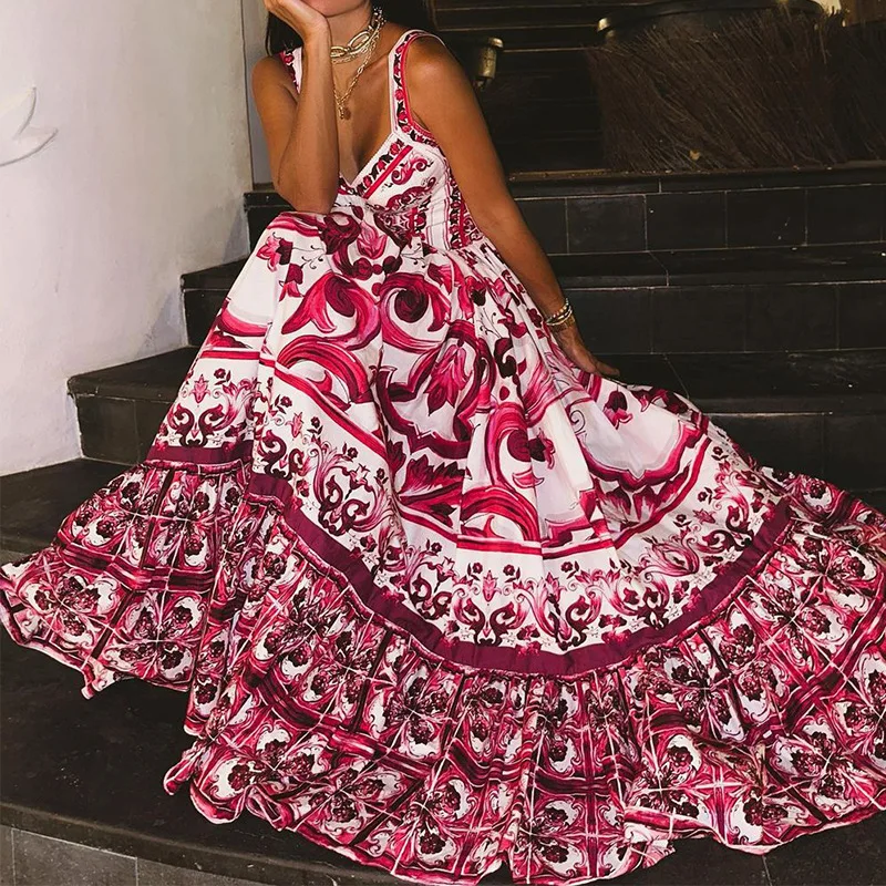 Vestido Longo Floral Sinesia