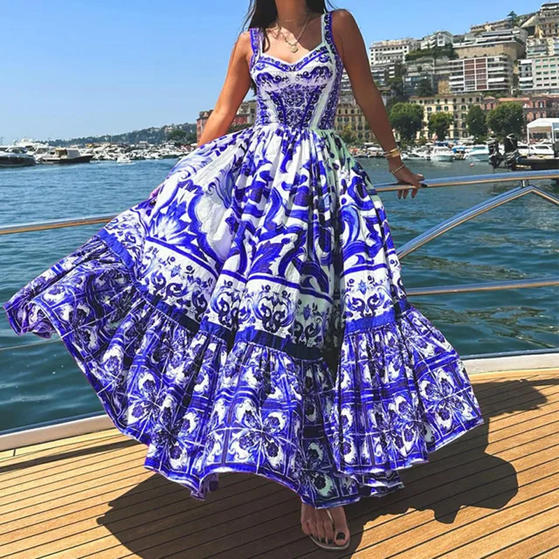 Vestido Longo Floral Sinesia