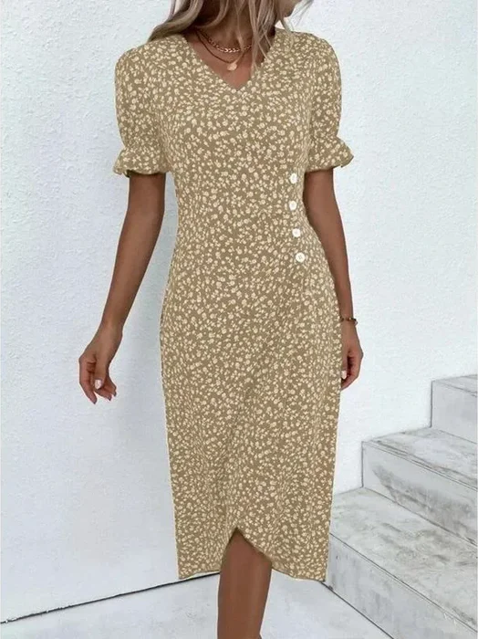 Vestido Midi Estampado Floral Isolde