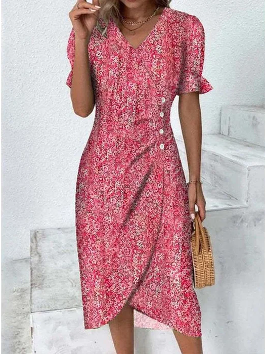 Vestido Midi Estampado Floral Isolde