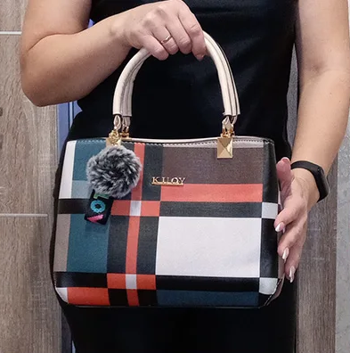 Bolsa Feminina de Ombro Xadrez