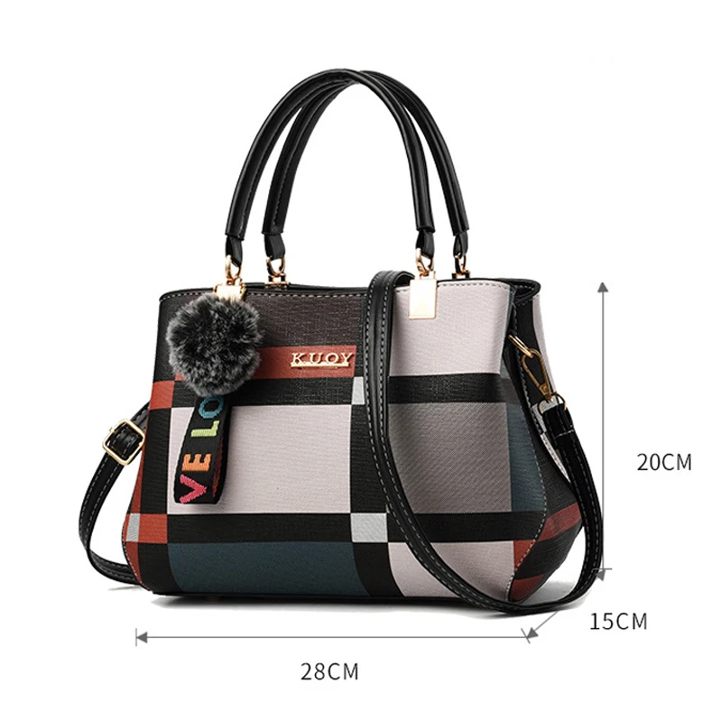 Bolsa Feminina de Ombro Xadrez