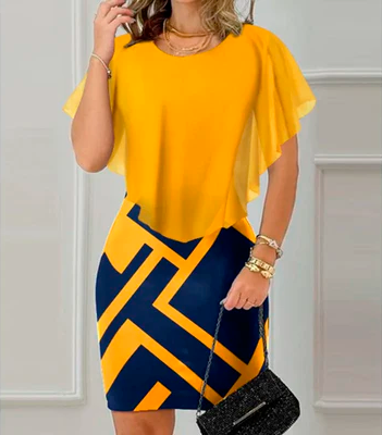 Vestido Curto Elegante Celine